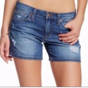 Joe’s Marylee Distressed Cuffed Denim Shorts